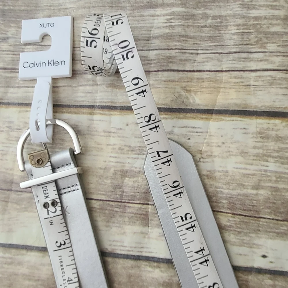 Calvin Klein Women's Silver  Stretchy Belt - XL